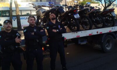 Guarda apreende em São Geraldo motos utilizadas para cometer infrações