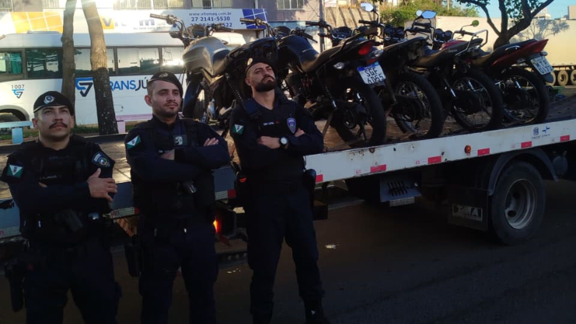 Guarda apreende em São Geraldo motos utilizadas para cometer infrações