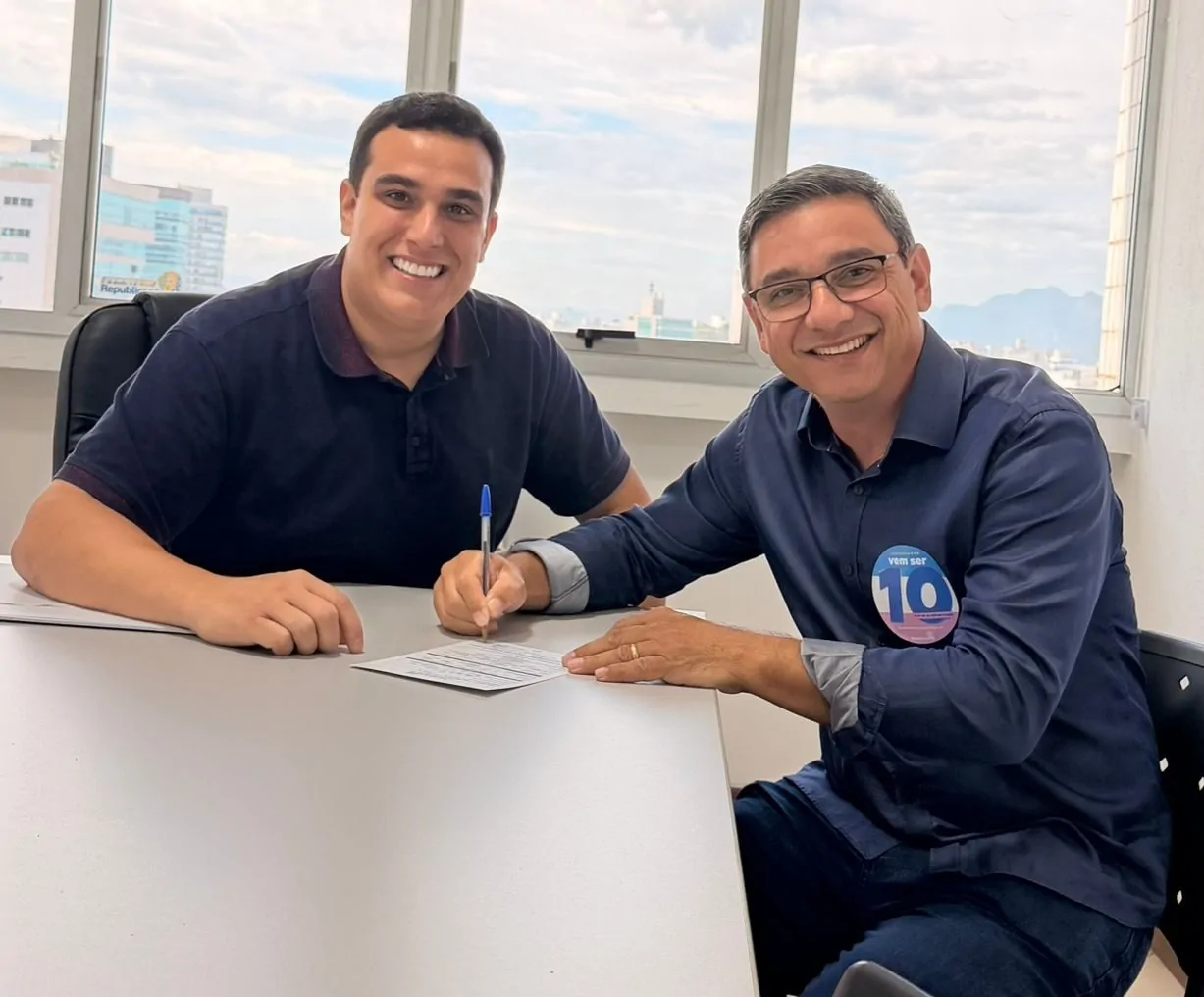 Coronel do Corpo de Bombeiros assina filiação para concorrer a estadual pelo Republicanos