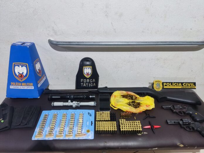 Ação policial com apoio aéreo cumpre 19 ordens judiciais em Nova Venécia