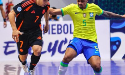 Copa América de Futsal: Brasil empata com Colômbia em estreia difícil