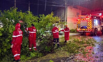Linhares foi a cidade onde mais choveu em 24 horas no ES e equipes atuam desde a madrugada