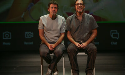 Em Vitória, Lúcio Mauro Filho e Bruno Mazzeo celebram a amizade e o legado dos pais em comédia