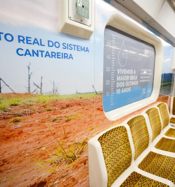 Governo de SP leva imagens reais do Cantareira ao metrô para conscientizar sobre consumo racional de água