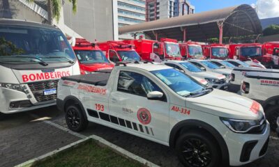 Governo do Estado entrega viaturas e equipamentos para Corpo de Bombeiros e Polícia Científica