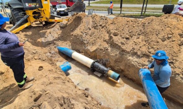 Saae instala 4ª bomba para aumentar pressão da água nos bairros da região 5, como Canivete e Planalto